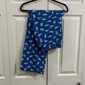 Blue Cow Print Women's Pajama Pants